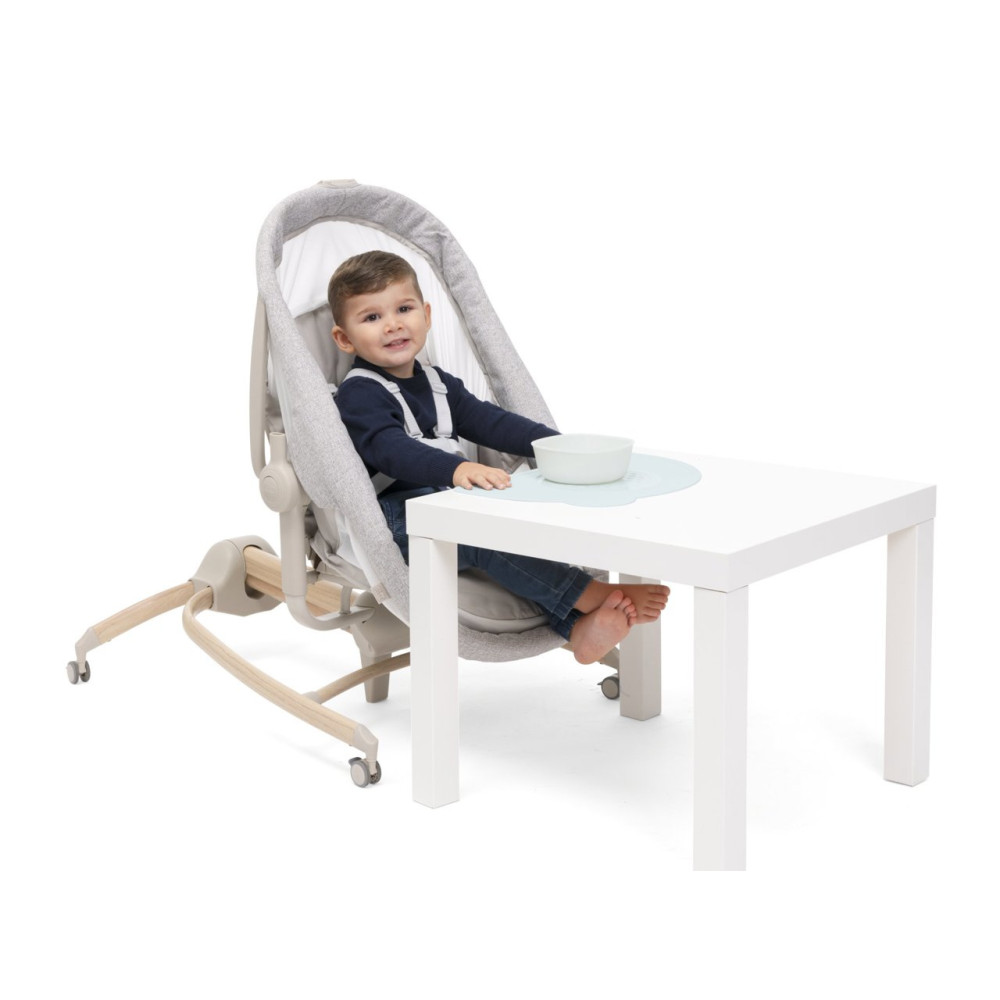 Chicco Baby Hug Armonia 4w1 - łóżeczko, leżaczek, krzesełko do karmienia i fotelik dla dzieci (0-36 mc) • Scandinavian