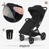 Espiro Fuel Pro - lekki wózek spacerowy do miasta, kompaktowa spacerówka, system automatycznego składania autofolding • 108 Rushing Plum