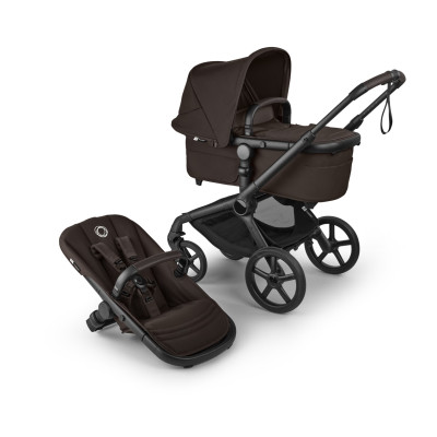 Bugaboo Fox 5 Renew - premium wózek 2w1 na każdy teren, zaawansowana amortyzacja, obsługa jedną ręką, tkaniny z recyklingu • Cocoa Brown