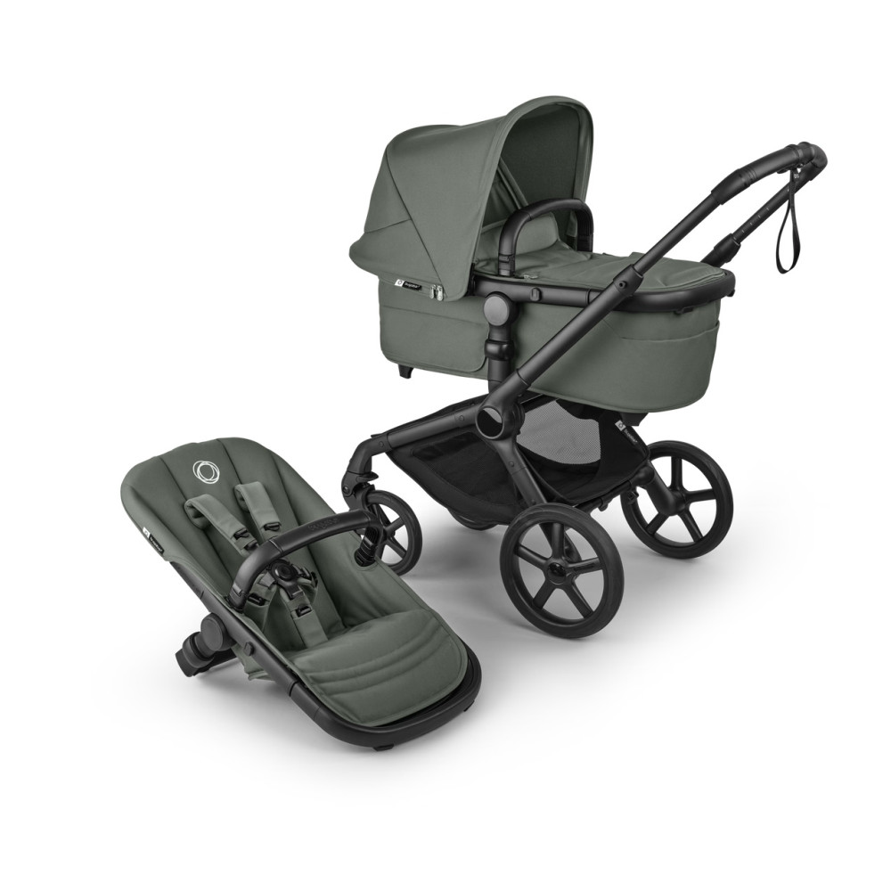 Bugaboo Fox 5 Renew - premium wózek 2w1 na każdy teren, zaawansowana amortyzacja, obsługa jedną ręką, tkaniny z recyklingu • Forest Green