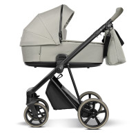 Roan IVI 2.0 Vintage - дитяча коляска 2в1, матрац Air Zone 3D, підкладка в колір коляски, безкамерні колеса • Luxe Grey