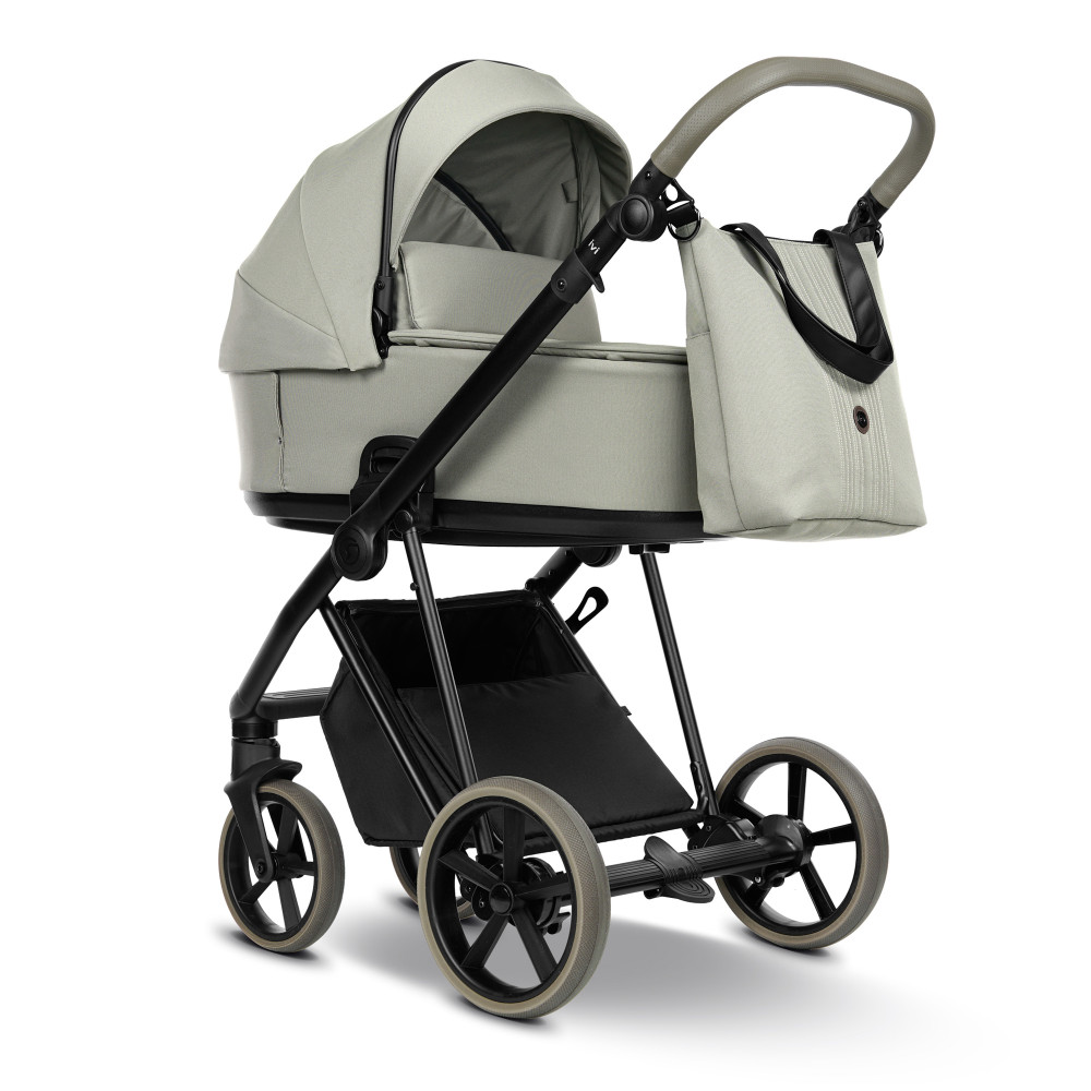 Roan IVI 2.0 Vintage - wózek dziecięcy 2w1, materac Air Zone 3D, podszewka w kolorze wózka, koła bezdętkowe • Luxe Grey