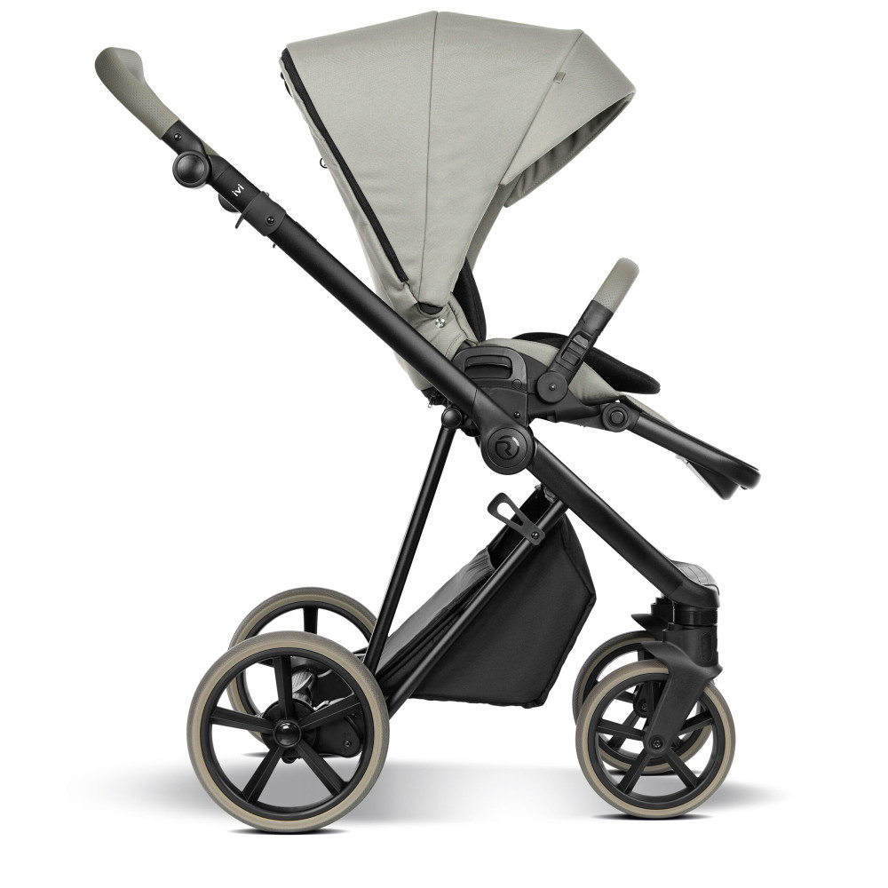 Roan IVI 2.0 Vintage - wózek dziecięcy 2w1, materac Air Zone 3D, podszewka w kolorze wózka, koła bezdętkowe • Luxe Grey
