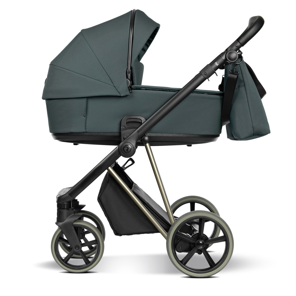 Roan IVI 2.0 Vintage - wózek dziecięcy 2w1, materac Air Zone 3D, podszewka w kolorze wózka, koła bezdętkowe • Himalayan Green