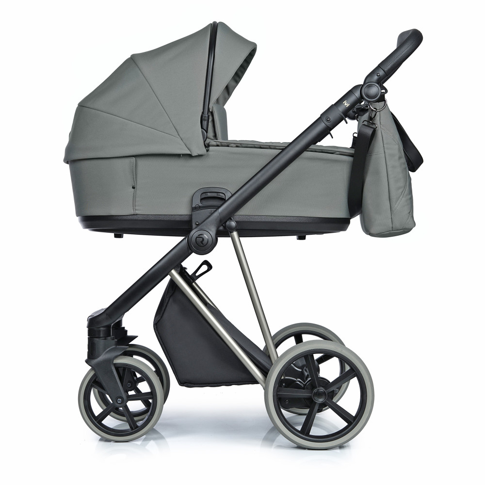 Roan IVI 2.0 Vintage - wózek dziecięcy 2w1, materac Air Zone 3D, podszewka w kolorze wózka, koła bezdętkowe • Sage Green