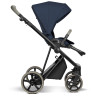 Roan IVI 2.0 Vintage - дитяча коляска 2в1, матрац Air Zone 3D, підкладка в колір коляски, безкамерні колеса • Resort Blue