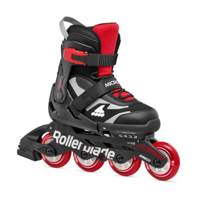 Rollerblade Microblade - rolki dziecięce regulowane, model 2026 • Black/Red Rollerblade Microblade - rolki dziecięce regulowane, model 2026 • Black/Red