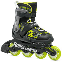 Rollerblade Microblade SL - rolki dziecięce regulowane • Black/Lime