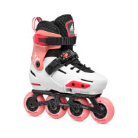 Rollerblade Apex - rolki dziecięce regulowane, rozmiar 23.5-25.5, model 2025 • Platinum/Coral