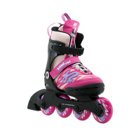 K2 Lumi Pro - rolki dziecięce regulowane, rozmiar M, model 2026 • Pink/Grey/Blue