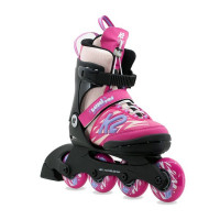 K2 Lumi Pro Junior - rolki dziecięce regulowane, rozmiar 35-40 • Pink