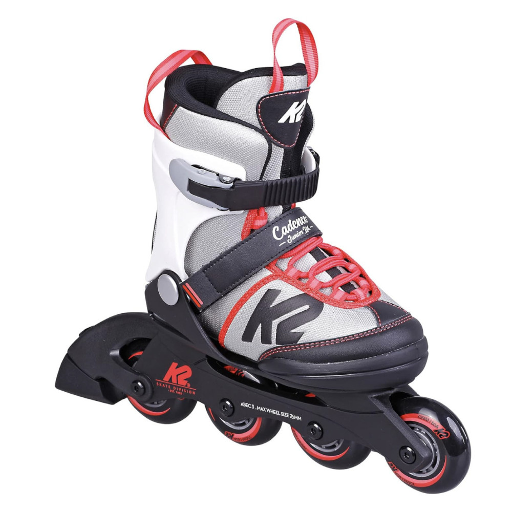 K2 Cadence - rolki dziecięce regulowane, rozmiar M • Black/Grey/Red