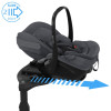 Maxi Cosi Pebble Slide Pro - легке автокрісло для немовлят, переноска (0 - 24міс / 40 - 87см / 0 - 13кг), SLIDETECH 2, розкладання в положення лежачи • Moon Graphite