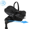 Maxi Cosi Pebble Slide Pro - lekki fotelik samochodowy dla niemowląt, nosidełko (0 - 24mc / 40 - 87cm / 0 - 13kg), SLIDETECH 2, rozkładanie do pozycji leżącej • Black Onyx