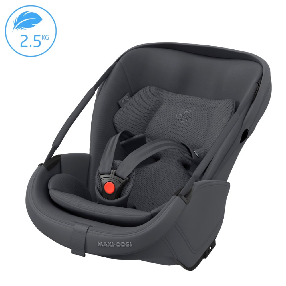 Maxi Cosi Coral Slide Pro - rozkładany fotelik samochodowy dla niemowląt, nosidełko (0 - 24mc / 40 - 87cm / 0 - 13kg) • Moon Graphite