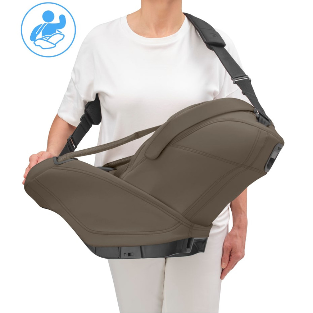 Maxi Cosi Coral Slide Pro - розкладне автокрісло для немовлят, переноска (0 - 24міс / 40 - 87см / 0 - 13кг) • Oak Truffle