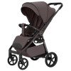 Carrello Bravo Carbon 2026 CRL-5530 - wózek spacerowy całoroczny z lampką LED, ulepszona amortyzacja, magnetyczne zapięcie pasów, rączka teleskopowa • Mineral Brown