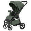 Carrello Bravo Carbon 2026 CRL-5530 - wózek spacerowy całoroczny z lampką LED, ulepszona amortyzacja, magnetyczne zapięcie pasów, rączka teleskopowa • Tropic Green