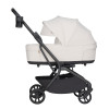 Carrello Magia 2.0 CRL-6655 - lekki wózek dziecięcy 2w1, kompaktowy wózek podróżny, gondola składana razem ze stelażem do rozmiarów bagażu podręcznego • Laguna Beige
