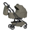 Carrello Magia 2.0 CRL-6655 - lekki wózek dziecięcy 2w1, kompaktowy wózek podróżny, gondola składana razem ze stelażem do rozmiarów bagażu podręcznego • Malted Green