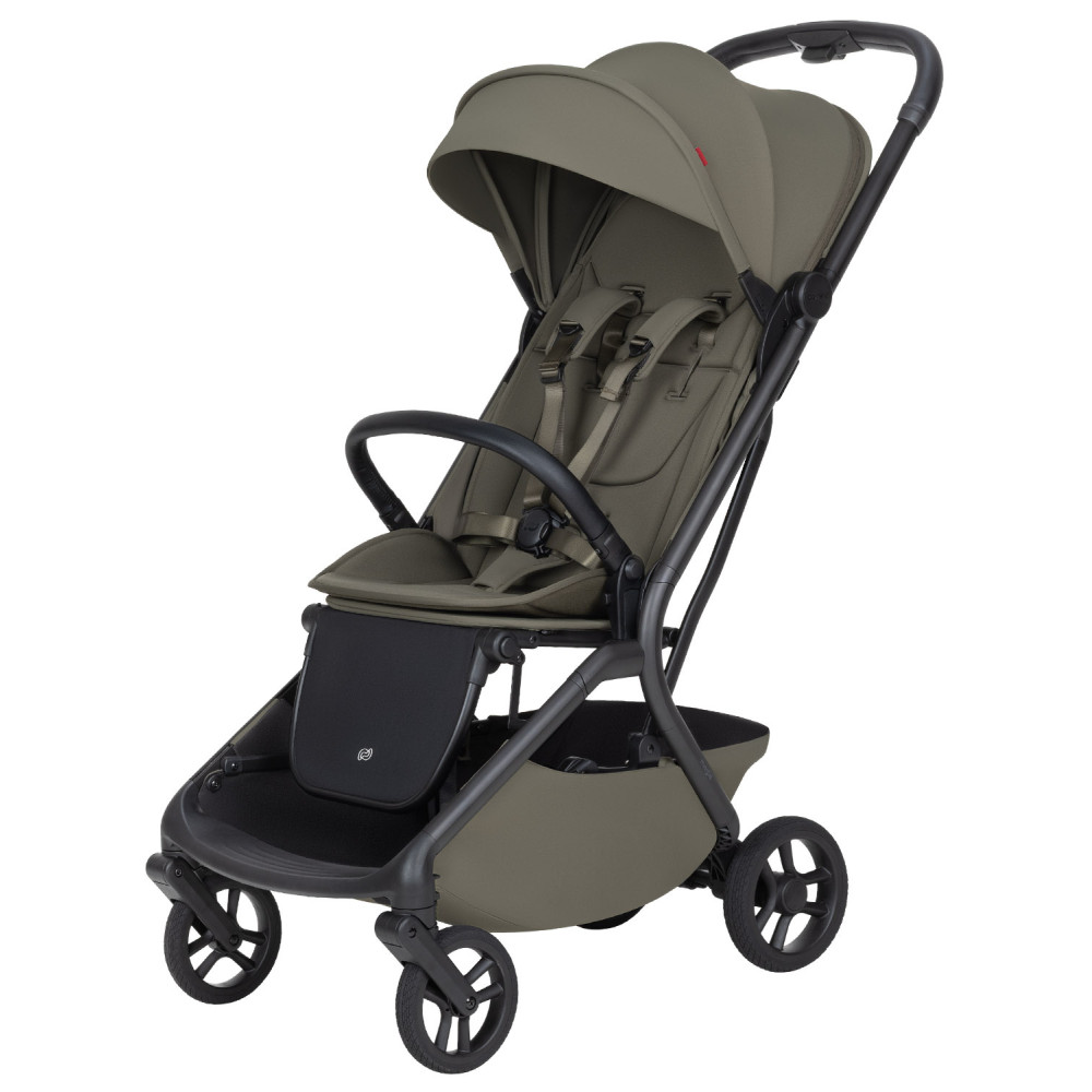 Carrello Magia 2.0 CRL-6655 - lekki wózek dziecięcy 2w1, kompaktowy wózek podróżny, gondola składana razem ze stelażem do rozmiarów bagażu podręcznego • Malted Green