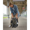 Carrello Magia 2.0 CRL-6655 - lekki wózek dziecięcy 2w1, kompaktowy wózek podróżny, gondola składana razem ze stelażem do rozmiarów bagażu podręcznego • Malted Green