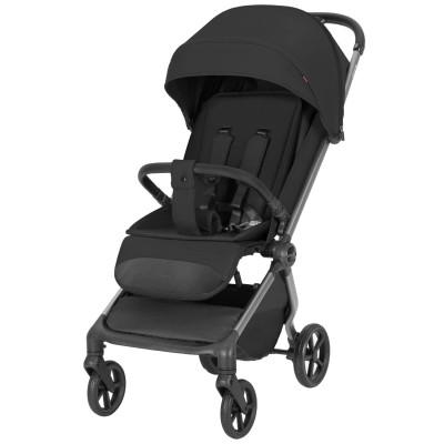 Carrello Atom M 2.0 CRL-5527 - легка прогулянкова коляска з автоматичним складанням • Diamond Black
