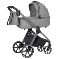 Carrello Omega CRL-6531 - uniwersalny wózek modułowy 2w1 z dwustopniową amortyzacją i teleskopową rączką • Cliff Grey Carrello Omega CRL-6531 - uniwersalny wózek modułowy 2w1 z dwustopniową amortyzacją i teleskopową rączką • Cliff Grey