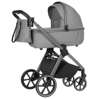 Carrello Omega CRL-6531 - uniwersalny wózek modułowy 2w1 z dwustopniową amortyzacją i teleskopową rączką • Cliff Grey Carrello Omega CRL-6531 - uniwersalny wózek modułowy 2w1 z dwustopniową amortyzacją i teleskopową rączką • Cliff Grey
