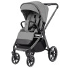 Carrello Omega CRL-6531 - універсальна модульна коляска 2в1 з двоступеневою амортизацією та телескопічною ручкою • Cliff Grey