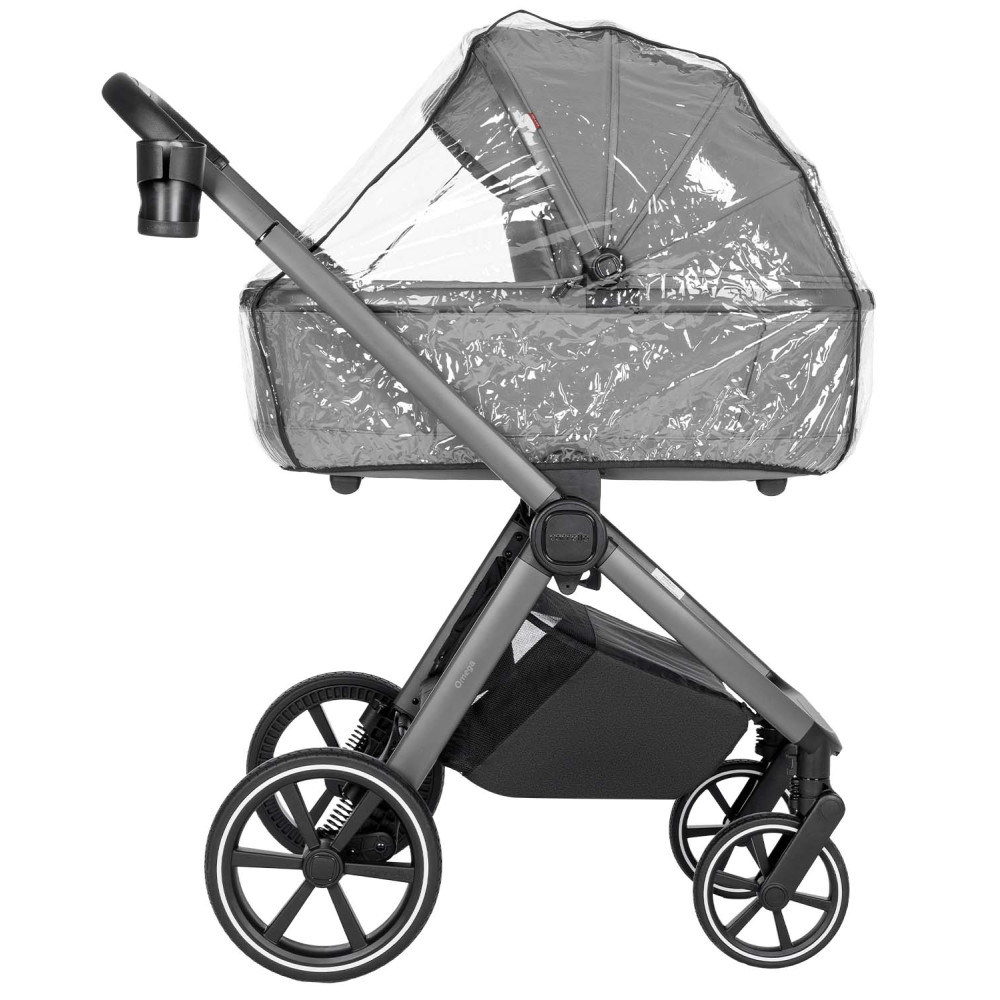 Carrello Omega CRL-6531 - універсальна модульна коляска 2в1 з двоступеневою амортизацією та телескопічною ручкою • Cliff Grey