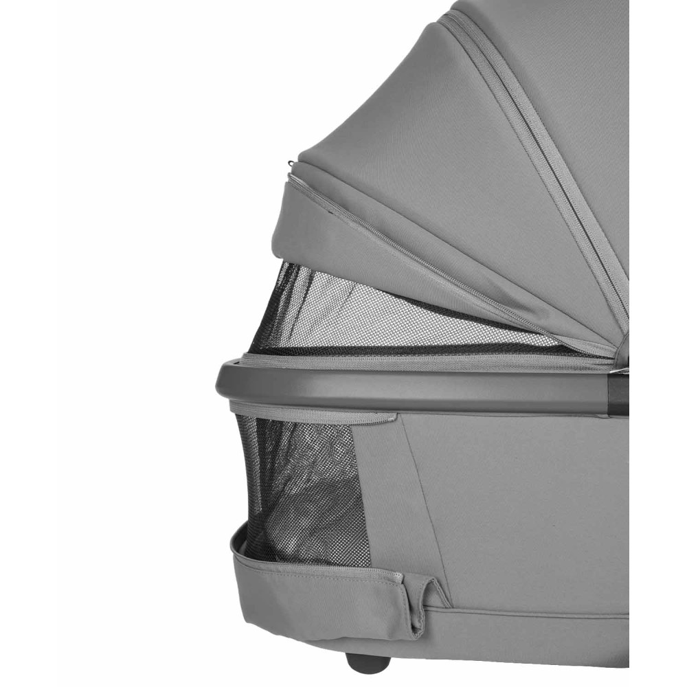Carrello Omega CRL-6531 - універсальна модульна коляска 2в1 з двоступеневою амортизацією та телескопічною ручкою • Cliff Grey