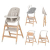 Carrello Ergo CRL-16701 - krzesełko do karmienia, leżaczek dla niemowlaka, wieża edukacyjna (kitchen helper/pomocnik kuchenny) do 75 kg, krzesełko dziecięce • Linen Beige