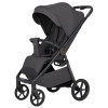 Carrello Bravo Carbon 2026 CRL-5530 - wózek spacerowy całoroczny z lampką LED, ulepszona amortyzacja, magnetyczne zapięcie pasów, rączka teleskopowa • Lumber Grey