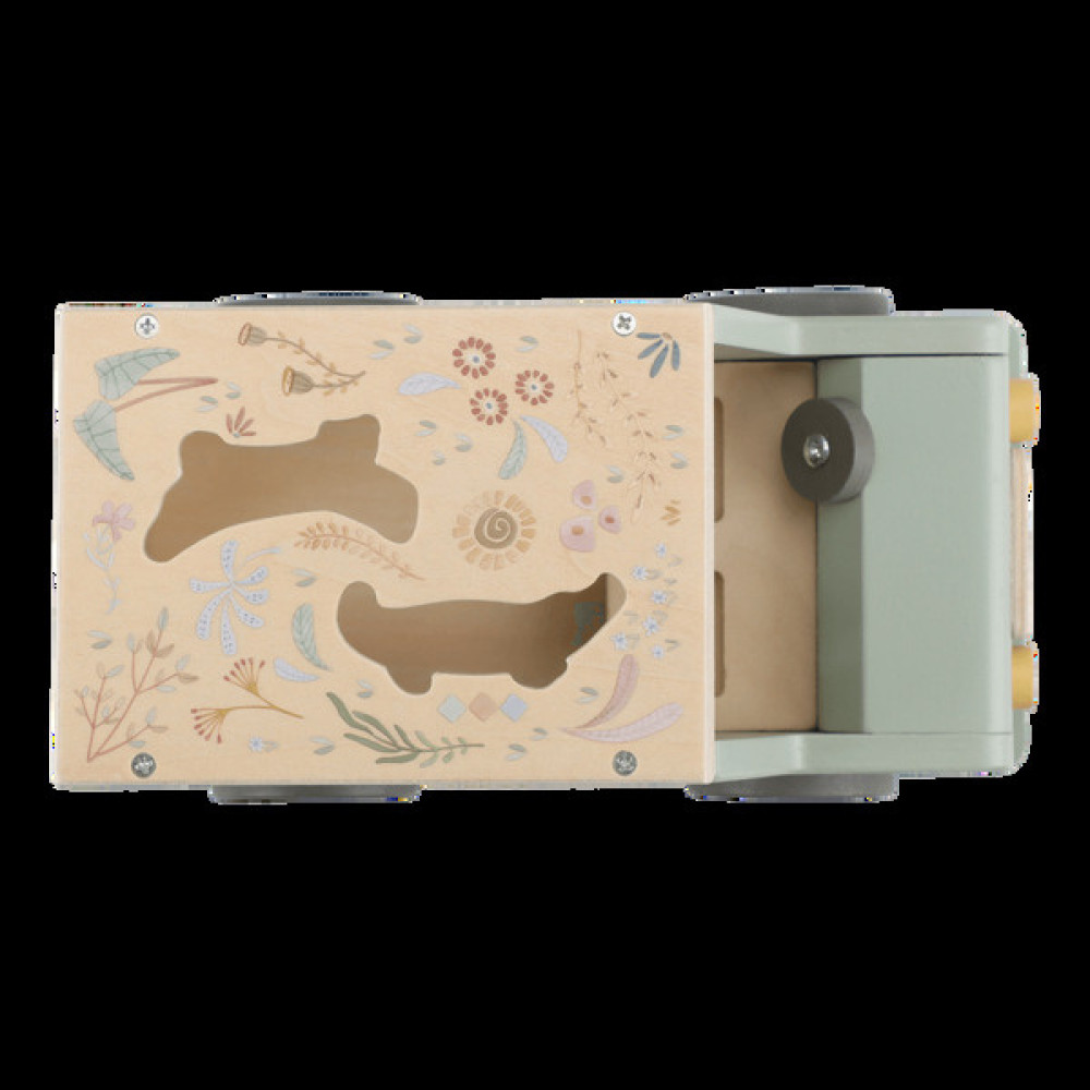 Little Dutch - drewniany samochód sorter Safari Friends (LD7447) • 18 mc+