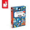 Janod - magnetyczna układanka Straż pożarna Magnetibook (J02583) • 3-8 lat