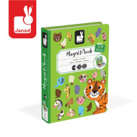 Janod - magnetyczna układanka Zwierzęta Magnetibook (J02723) • 3 lata+