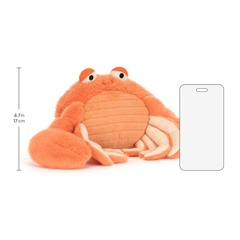 Jellycat - Krab Pinchsnap, maskotka pluszowy skorupiak (CR2CRB) • od urodzenia