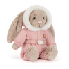 Jellycat - króliczek Bashful Bunny 'Snow Suit' w kombinezonie (BAS3BSKI) • Beżowy