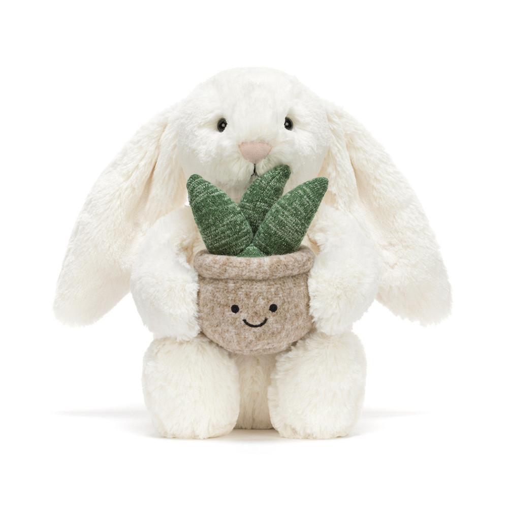 Jellycat - króliczek z aloesem w doniczce (BB3PLA) • od urodzenia