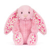 Jellycat - króliczek LUX Blossom Blushkin 31 cm (BAS3ROSE) • różowy