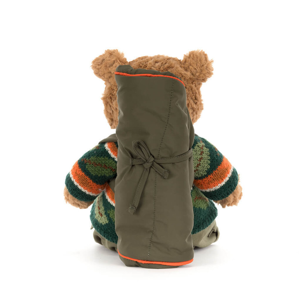 Jellycat - miś Bartłomiej Podróżnik ze śpiworem 26 cm (BARM2OD) • od urodzenia