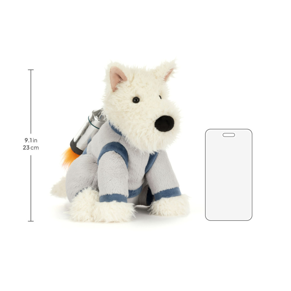 Jellycat - terrier Munro w kombinezonie kosmicznym (MUN3SPD) • od 1 roku Jellycat - terrier Munro w kombinezonie kosmicznym (MUN3SPD) • od 1 roku