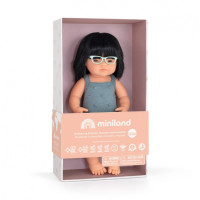Miniland - лялька дівчинка азійка в окулярах Colourful Edition (31281) • 38 см