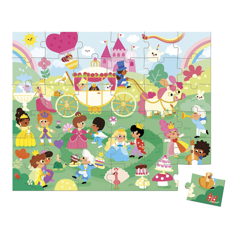 Janod - puzzle w walizce Księżniczki 36 elementów (J02391) • 4 lata+