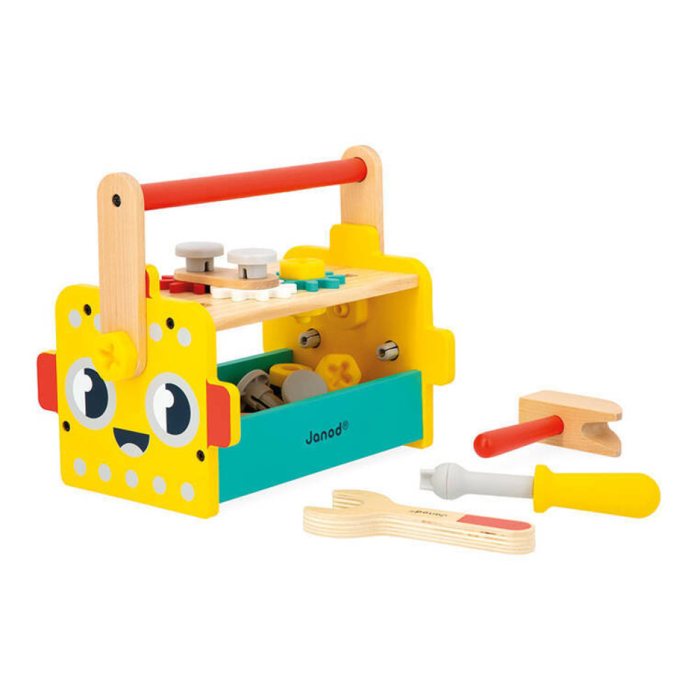 Janod - skrzynka z narzędziami Robot Brico'Kids (J06455) • 3 lata+
