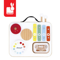 Janod - tablica muzyczna z uchwytem Confetti (J07679) • 12 mc+
