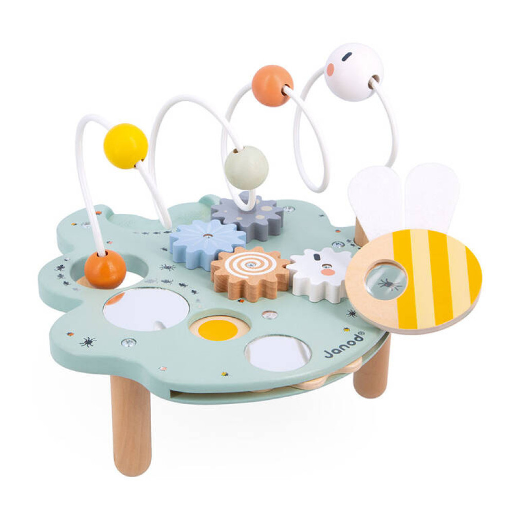 Janod - wielofunkcyjny stolik edukacyjny Liść Sweet Cocoon (J04056) • 18 mc+
