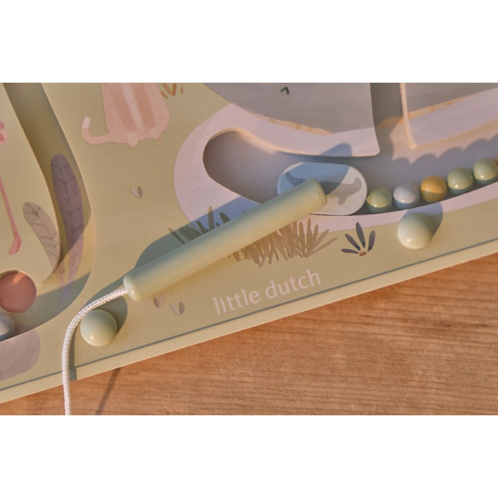 Little Dutch - labirynt magnetyczny Safari Friends (LD7464) • od 18 miesięcy