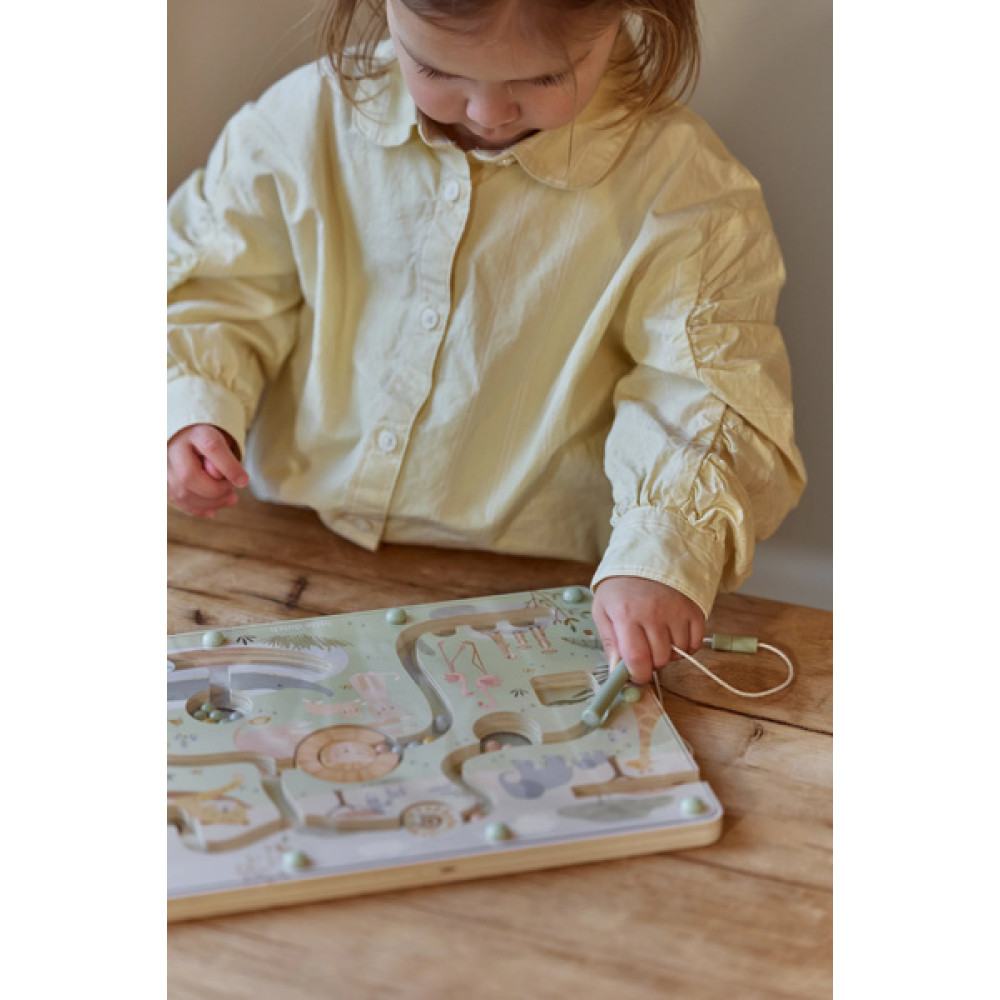 Little Dutch - labirynt magnetyczny Safari Friends (LD7464) • od 18 miesięcy